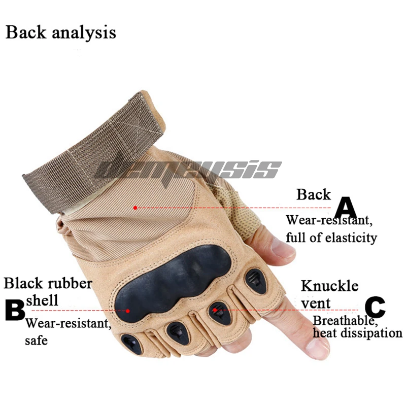 Уличные тактические перчатки без пальцев, военные армейские перчатки для стрельбы, пеших прогулок, охоты, альпинизма, езды на велосипеде, страйкбол, перчатки с полупальцами