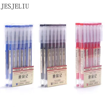 

12 Pcs/Set Japanese Gel Pen 0.35mm Black Blue Ink Pen Maker Pen School Office student Exam Writing Stationery Supply