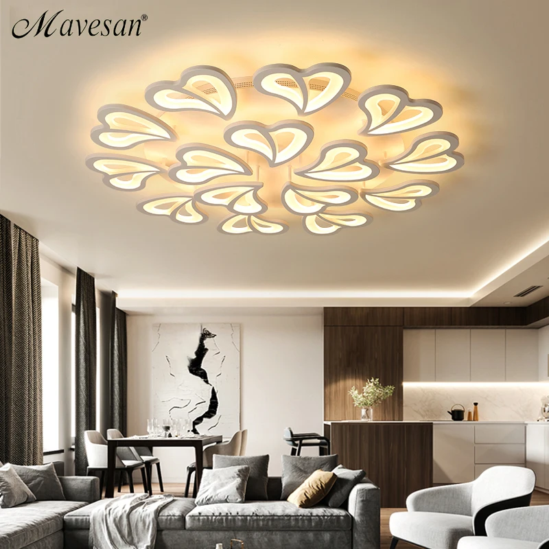 

New modern led chandelier for living room bedroom dining room aluminum body Indoor home chandelier lamp lighting fixture