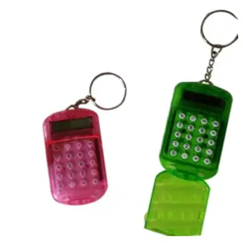 

Battery Powered 8 Digits LCD Mini Calculator with Key buckle Radom Color