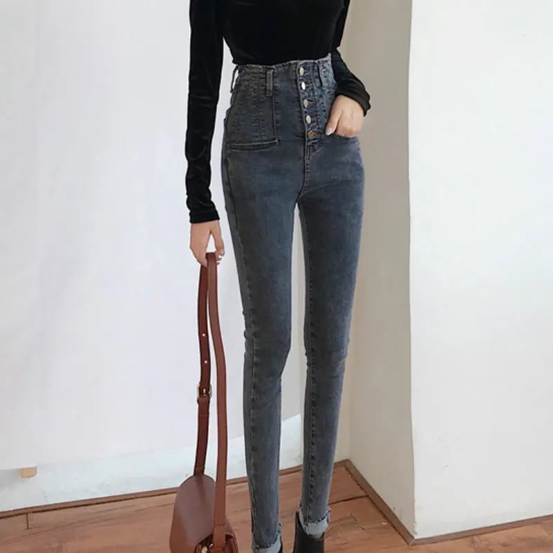 

jeans femme 2019 nouveau Spring autumn jean Slim high waist sexy ladies jeans pencil pants Korean trousers Skinny jeans women