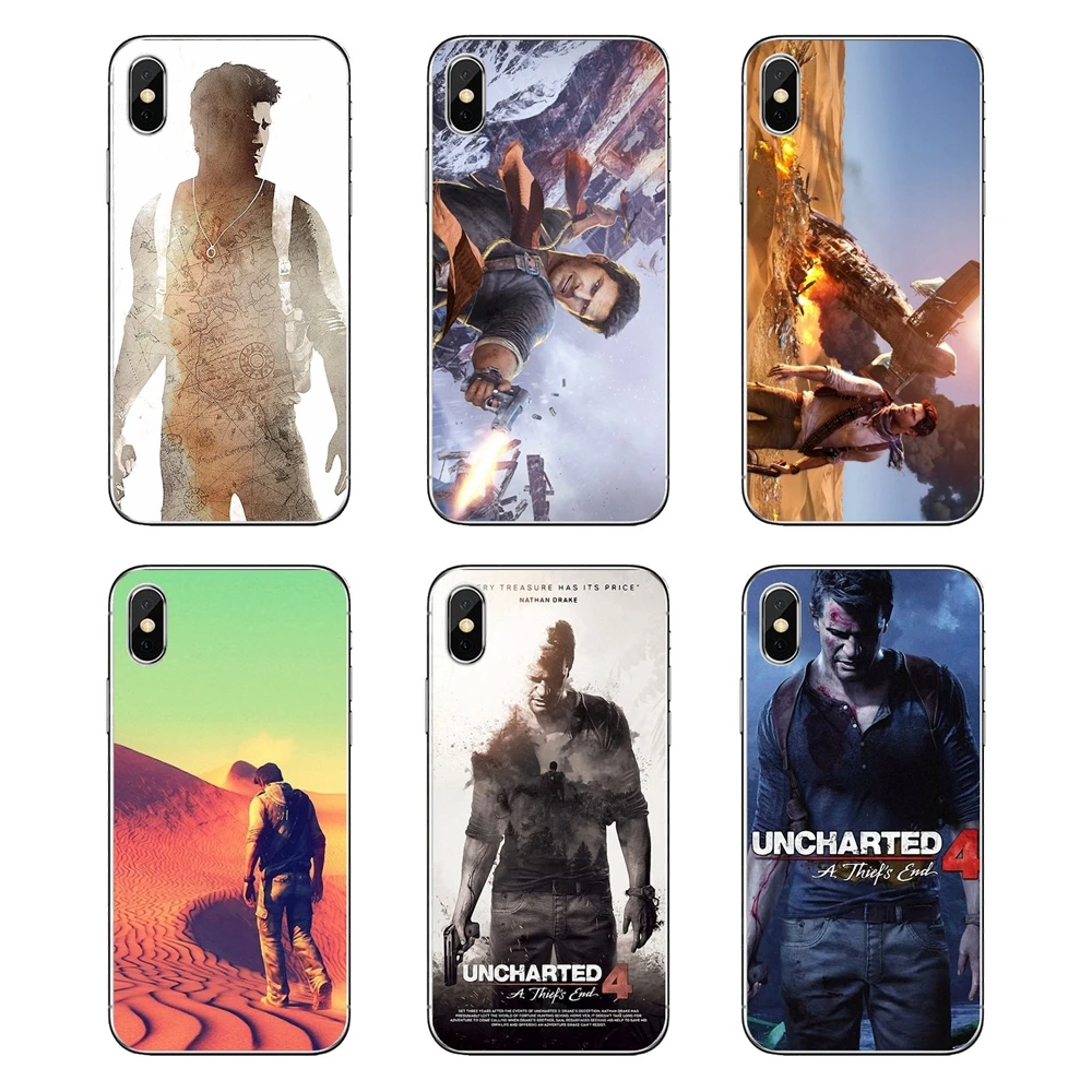 NECA Uncharted 4 A thief's end NATHAN DRAKE Art Soft Shell Cases For Samsung Galaxy Note 8 9 S9 S10 A8 A9 Star Lite Plus A6S A9S |