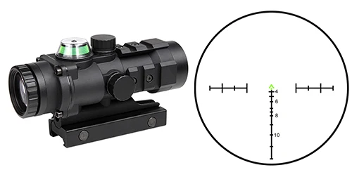 АК 47 оптическая охотничья стрельба HD очки красная точка волоконно-оптический прицел коллиматор 3x32 пистолет ментальный пистолет телескопическая винтовка прицел - Цвет: arrow green