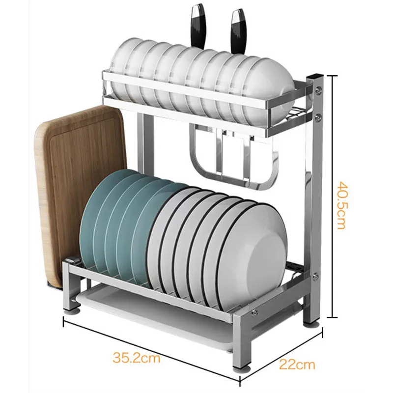 304 сушилка для посуды из нержавеющей стали, кухонная стойка, стойка для столовых приборов, держатель для посуды - Цвет: Dish Chopping Knife