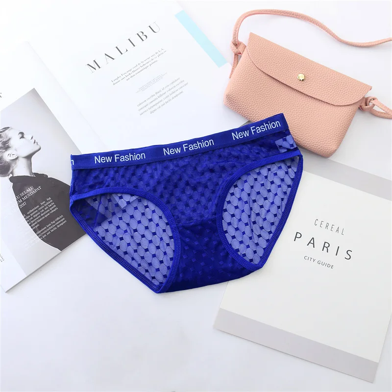 Women's Transparent Panties Ultra-thin Seamless Briefs Low-Rise Women Underwear Ladies Sexy Panty Tempting Underpants for Female (3)