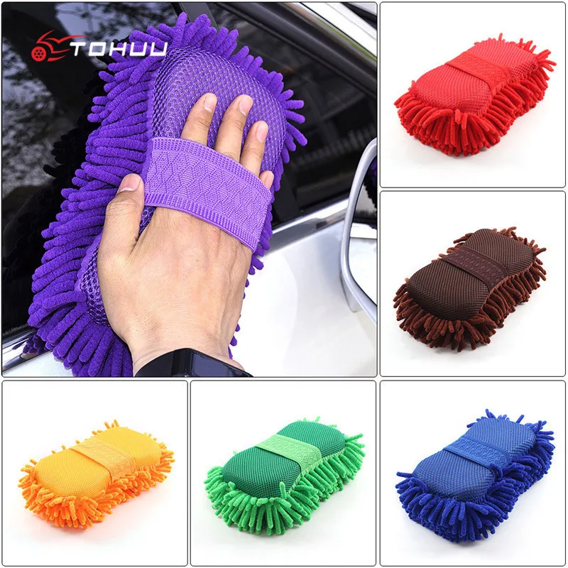 Супер перчатка для мытья машины, мягкое полотенце для рук автомобиля из микрофибры, синель, моющая губка для автомобиля