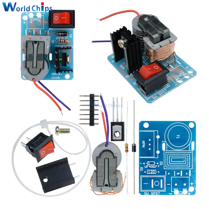 DIY Наборы 15KV 15000V постоянного тока высокой Напряжение Давление воспламенитель генератора комплект повышающий наддува модуль катушки высокочастотный трансформатор