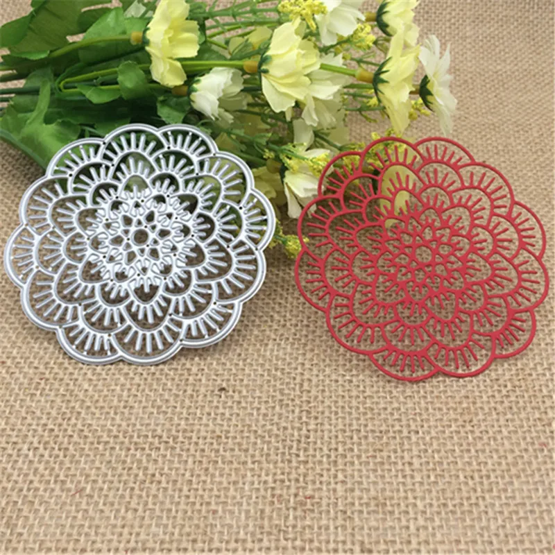 

Flower Doily Metal Cutting Dies Stencil Scrapbooking Photo Album Card Paper Embossing Craft DIY