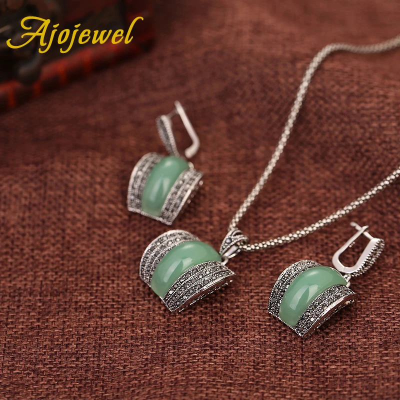 Женский комплект из колье и серёг под античное серебро|necklace and earring set|designer jewelry