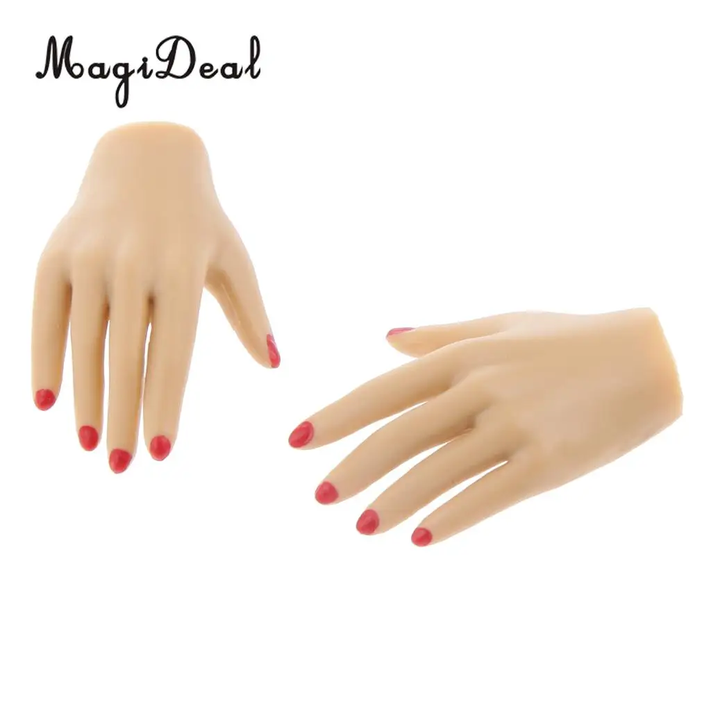 10Pcs PVC 1:6 Scale Womens Hand Models for 12 Inch Female Action Figure Body Dolls Children DIY Making Accs Toys