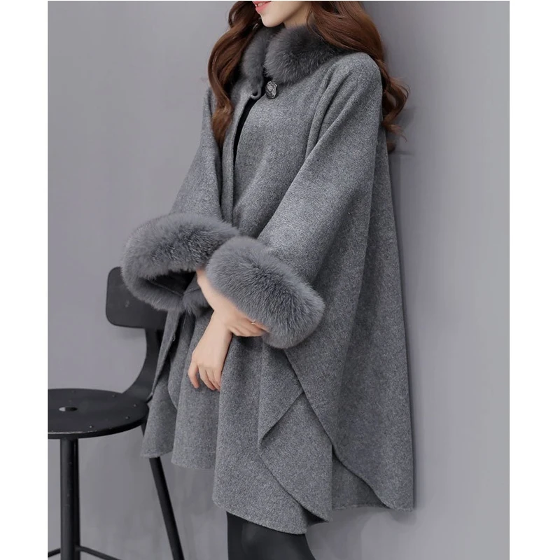 Зимнее женское платье большой меховой воротник плюс размер шерстяное пальто длинные зимние куртки парка пальто Верхняя одежда