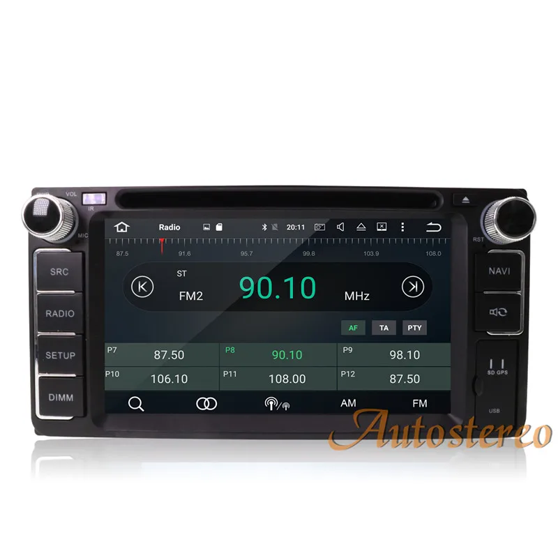 Flash Deal Pure Android8 8 core Android7 Car DVD Player GPS Navigation Multimedia For Toyota Most of 2DIN 200*100 Radio Stereo Auto Unit 12