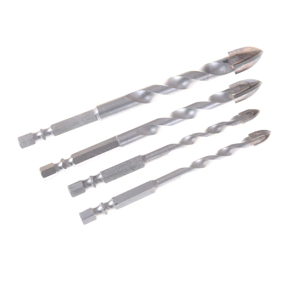 1pcs 6 12mm Tungsten Ceramic Drill Bit Carbide Tile Glass Cross Spear