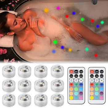 

Xsky 10pcs Led Submersible Light Waterproof Underwater Lights Battery Powered For Vases Bowls Weeding Party Decoration Lighting