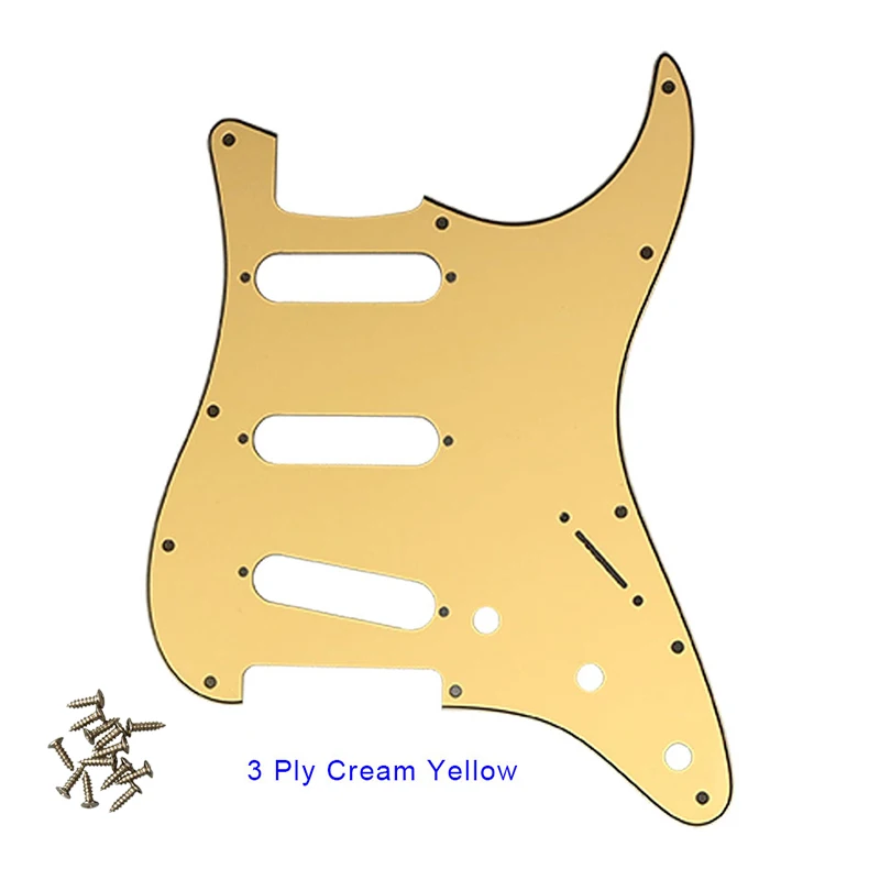 Pleroo 11 Отверстие под винт Гитара накладку для США/Мексика Fender Stratocaster Стандартный