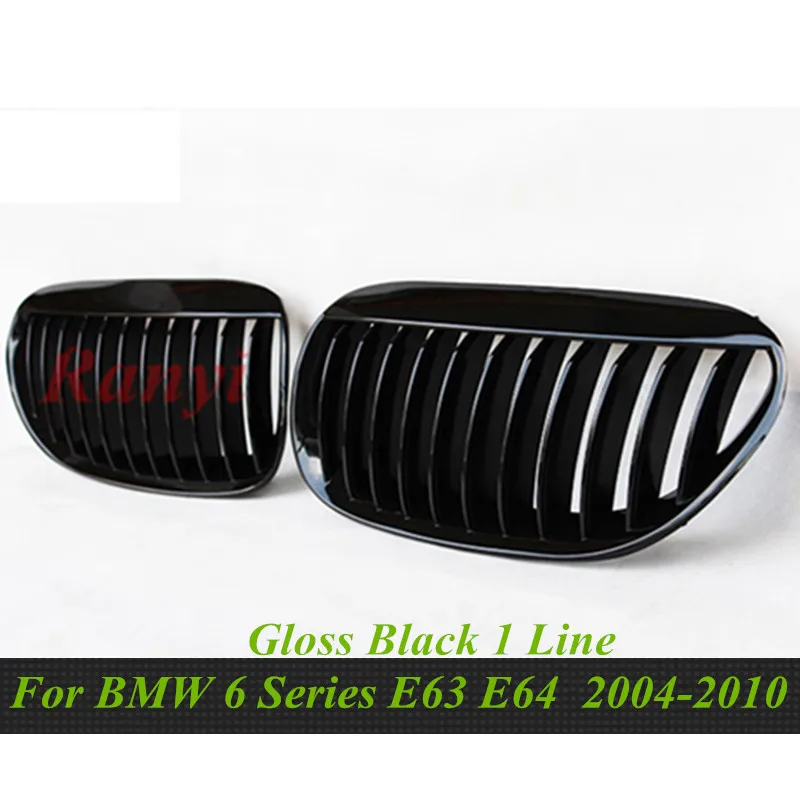 1 пара для BMW 6 серии E63 E64 2004 2010 матовый блесек губ ABS черный автомобильный стиль