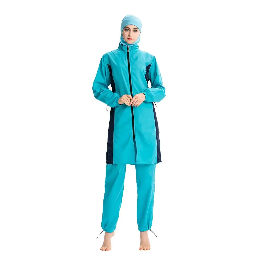 Maiô feminino muçulmano hijab, roupa de banho