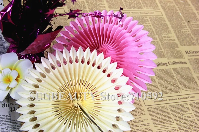 5 шт 20 см папиросная бумага вырезные бумажные веера Pinwheels Висячие цветочные бумажные поделки для душа Свадьба Вечеринка День рождения фестиваль