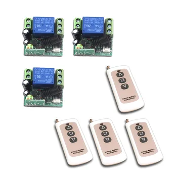 

Wireless Remote Control Switch 12V/24V 1CH 10A Receiver Transmitter Mini Relay Switch Remote ON/OFF Teleswitch 315Mhz / 433Mhz