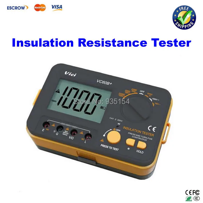 

Free ship! Original Insulation Resistance Testers Vici VC60B+ Megohm Meter