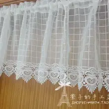 Пряжа рами кантри деревенские кухонные шторы для гостиной спальни кофе короткий занавес 132*40/120 см по индивидуальному заказу