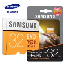 100% Original SAMSUNG EVO Memory Card Micro SD TF Card 32GB 64GB 128GB Class10 U3 4K HD Read speed up to 100 MB/s (2017 Model)