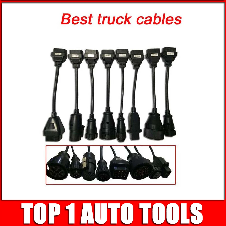 Prix pour Bienvenue à acheter 8 pcs camion câbles câble Pour VD TCS CDP PRO SCANNER camion câble kit pour delphi cdp et nouvelle vci Prix pour Bienvenue à acheter 8 pcs camion câbles câble Pour VD TCS CDP PRO SCANNER camion câble kit pour delphi cdp et nouvelle vci