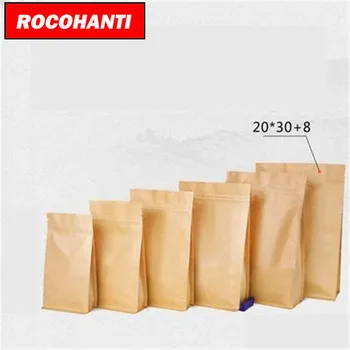 

100X Paper kraft gusset coffee bag 250gr, 500gr & 1,000gr