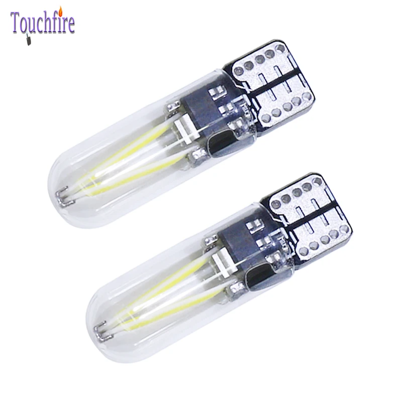 2LED Auto Car Side Light Beads T10 W5W 6500K Car Interior Car Dashboard Light