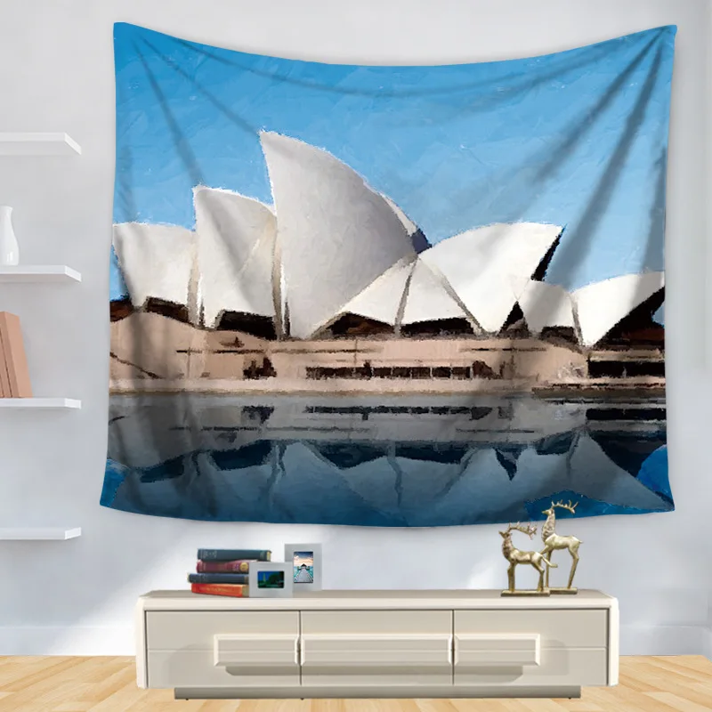 Home Decorative Wall Hanging Carpet Tapestry Rectangle Bedspread Famous