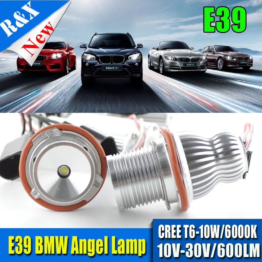 

Free shipping No Error 10W AC10V-30V White 6000k each Pair LED Marker Angel Eyes for bmw e39 e60 e61 e63 e64 e65 e66 e87 e53 X5