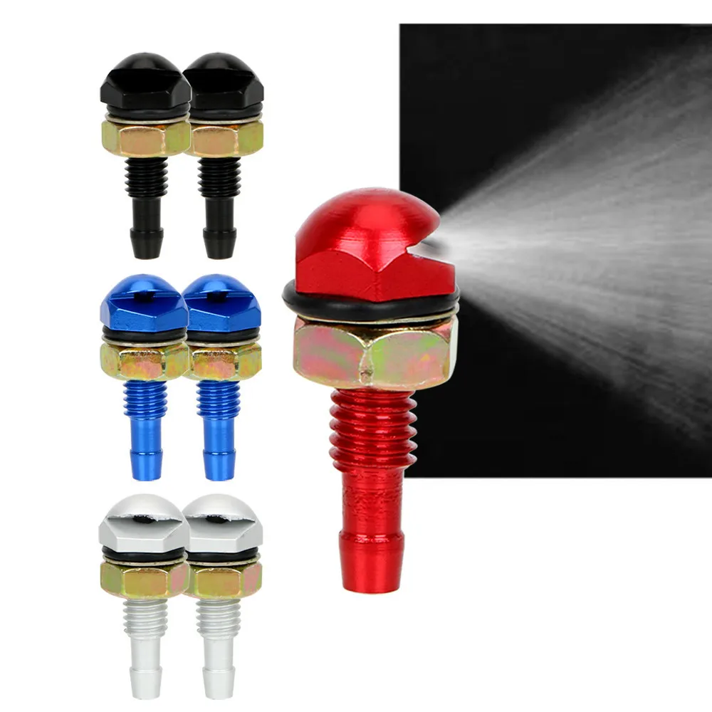 

2Pcs Fan-Shaped Car Cleaning Universal Washer Bonnet Front Windshield Water Sprayer Auto Wiper Jet Nozzle