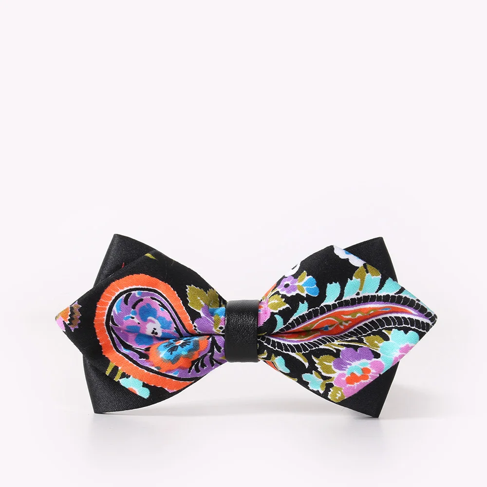 Для мужчин Боути Галстуки бантом Bowties Галстуки Повседневное цветочный цветы хлопок галстук-бабочка свадебные подарки