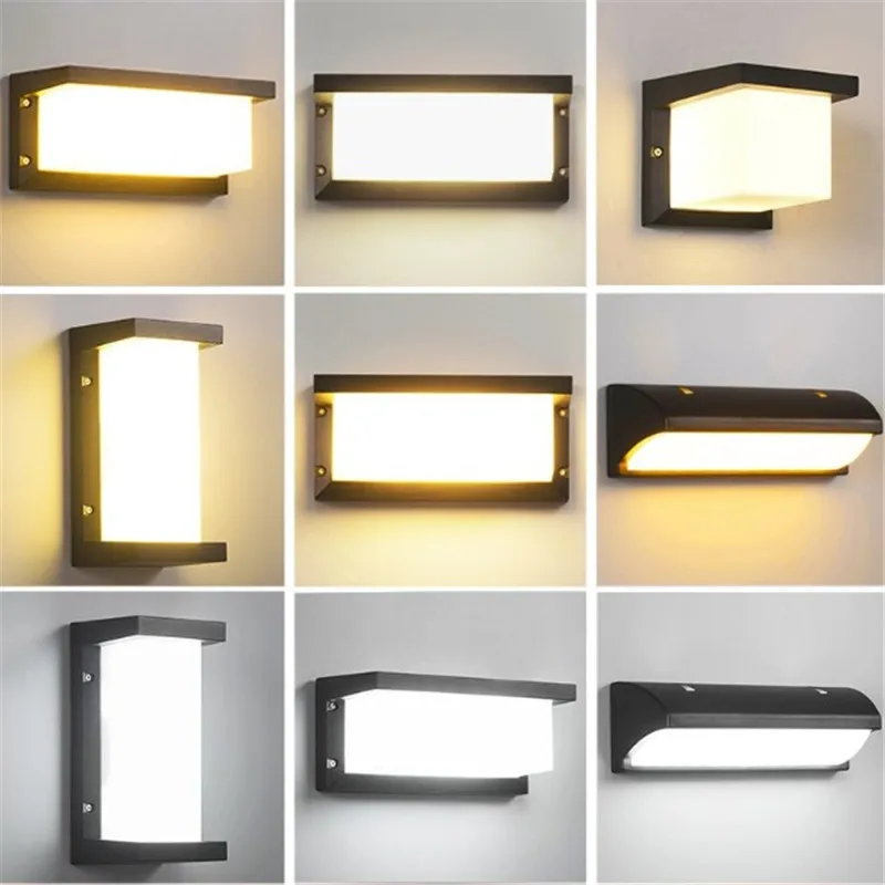 led light outdoor motion sensor wall lamp sconces