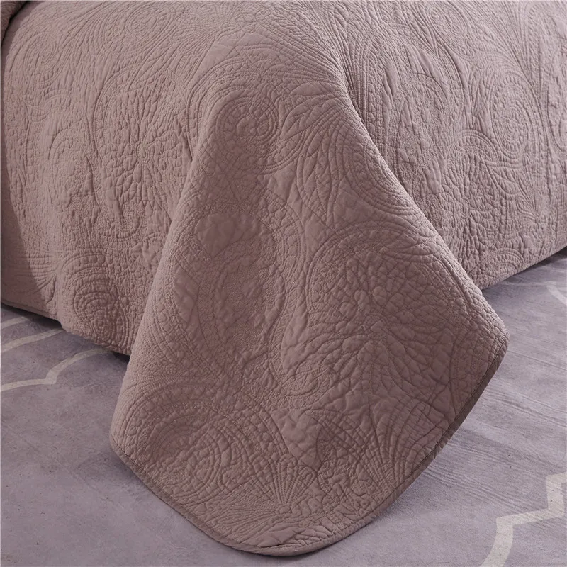 All-Season 100% Cotton Chic Bedspread Pillowcase Bedding Set