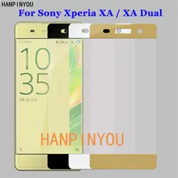 Для Sony XA полный охват закаленное Стекло 9 H 2.5D Премиум Экран протектор Плёнки для Sony Xperia XA/Dual f3111 F3113 F3115 5.0"