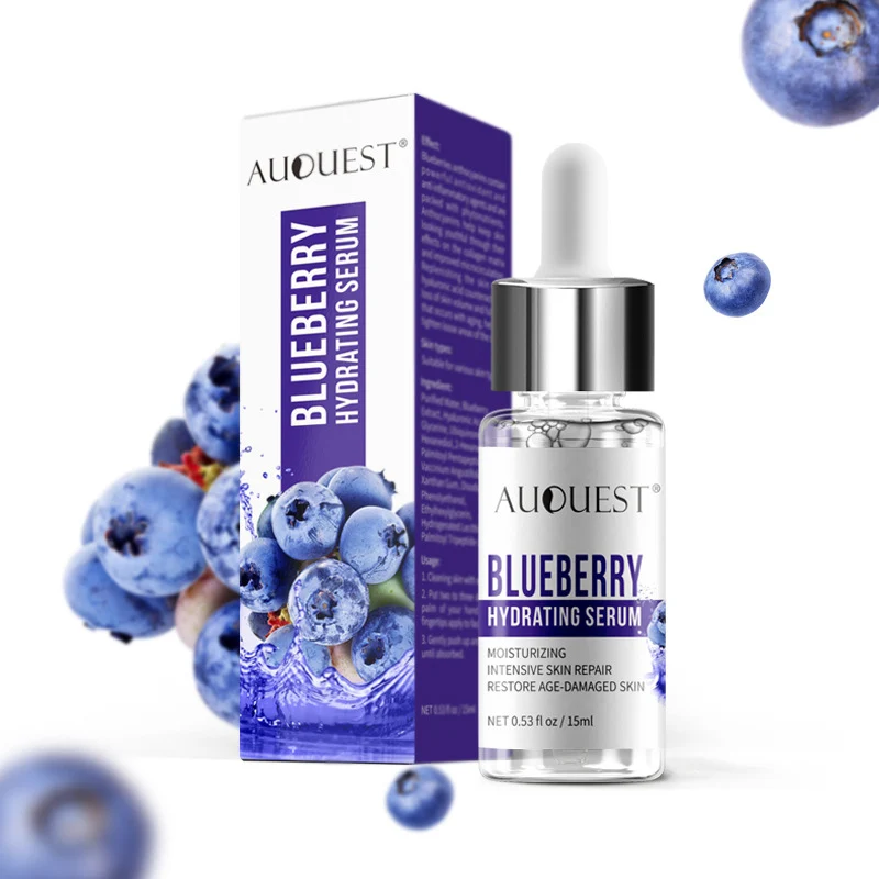 

Anti-aging Shrinkage Pore Blueberry Peptides Essence Moisturizing Reduces Fine lines Whitening SSwell