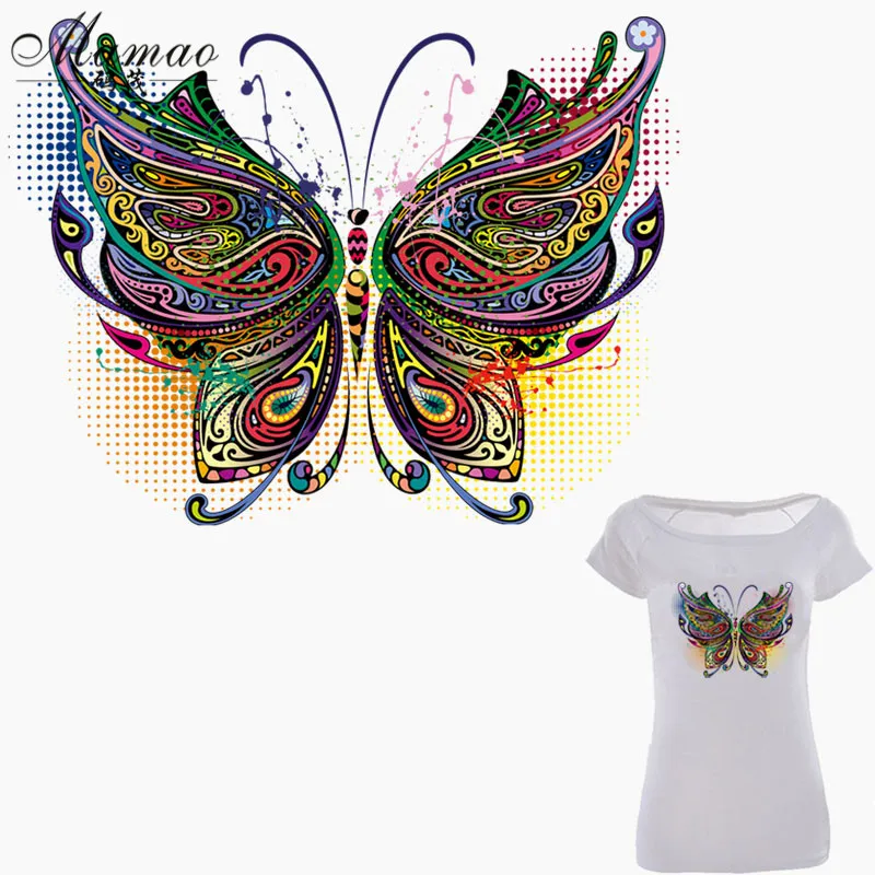 

Butterfly Patches Heat Print On T-shirt Jeans Iron On Patches For Clothes A-level Washable Appliqued