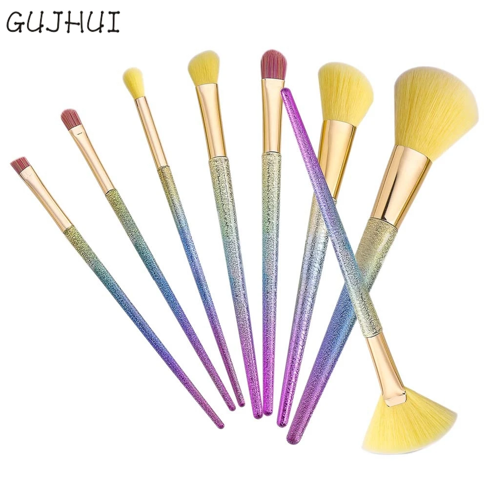 

GUJHUI Cepillo 8PCS Make Up Foundation Eyebrow Eyeliner Blush Cosmetic Concealer Brushes 17M07