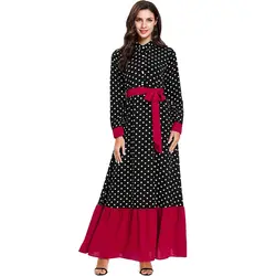 Черный платье из Дубая Абаи 2019 Турции исламский мусульманский хиджаб платье Eid Восточный халат из марокена Катар кафтан Рамадан Elbise