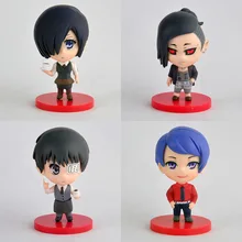 Anime Tokyo Ghoul Ken Kaneki Kirishima Touka Shuu Tsukiyama Uta Q Version PVC Action-figuren Zum Sammeln Modell Spielzeug Puppe 10CM
