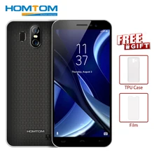 Лучшие Оригинальный HOMTOM S16 3g смартфон 5,5 дюймов 2 ГБ + 16 ГБ мобильного телефона Android 7,0 MTK6580 Quad-core 1. 3g Гц 13.0MP 3000 мАч телефона