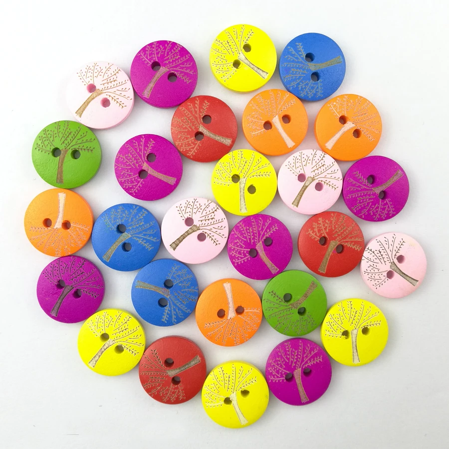 wooden craft buttons bulk