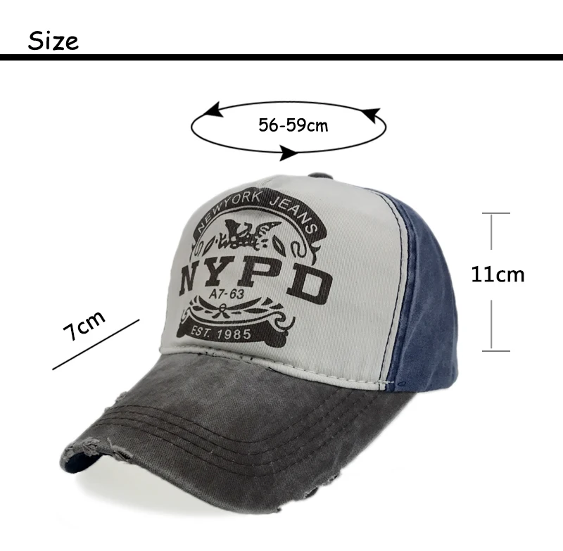 new york jeans baseball cap