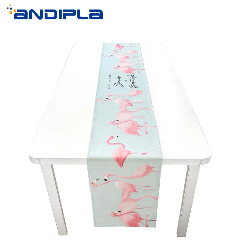 

Modern Simple Dining Table Mat Nordic Flamingo Creative Table Runners Rectangle Tablecloth Tea Ceremony Mat Hotel Bed Flag Decor