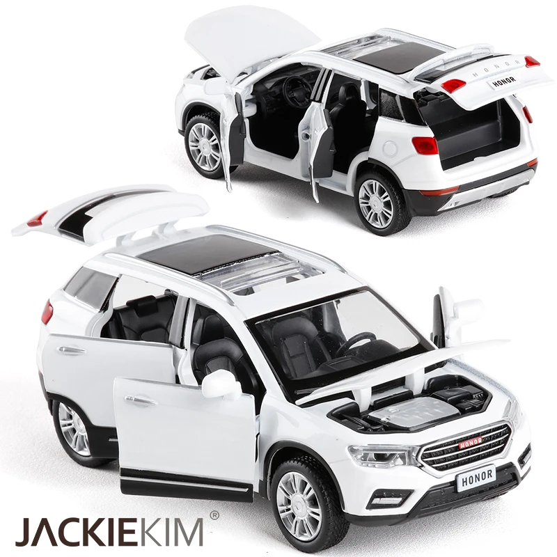 

1/32 Scale HAVAL H6 Metal Alloy Diecast Car Model Miniature Model Sound Light Model Car Toys For Children