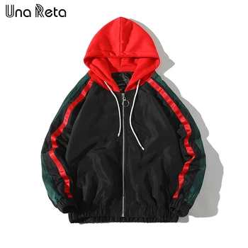 

Una Reta 2018 New Windbreaker Hooded Jackets Men Oversize Hip Hop Brand Tracksuit Jacket Fashion casual Streetwear Man