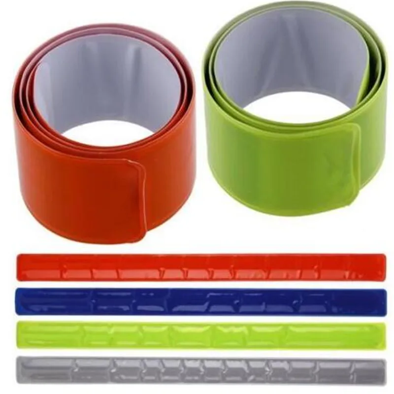 

2018 Portable Running Fishing Cycling Reflective Strips Warning Bike Safety Bicycle Bind Pants Leg Strap Reflective Tape