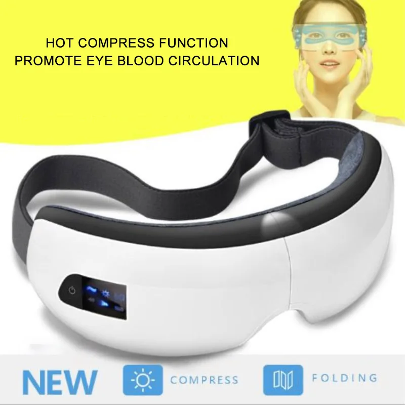 

Eye Care Massager Air Compression Music Smart Vibrating Eye Protection Massagers Heated Goggles Anti Wrinkles Wireless Bluetooth