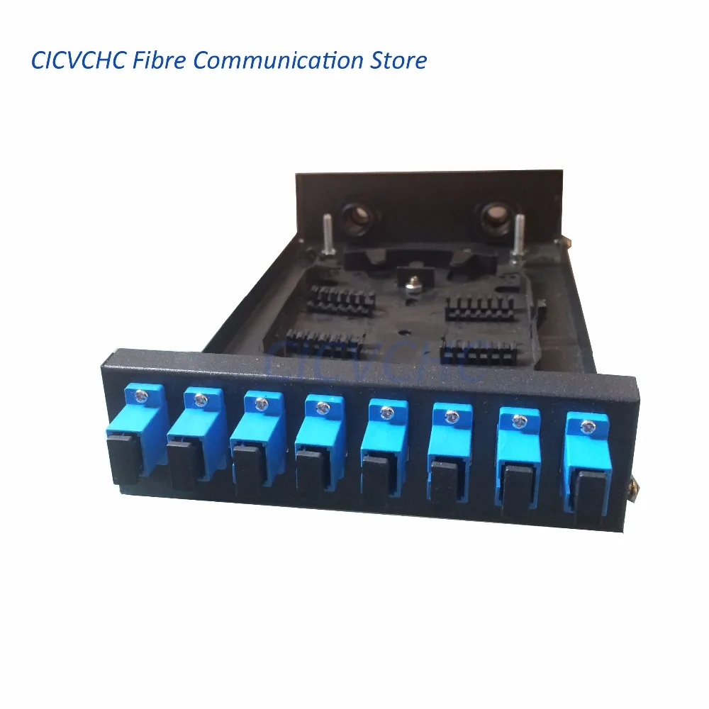 10 шт. FTTH коробка с адаптером 8 портов SC или отрезом и двумя кабельными втулками для